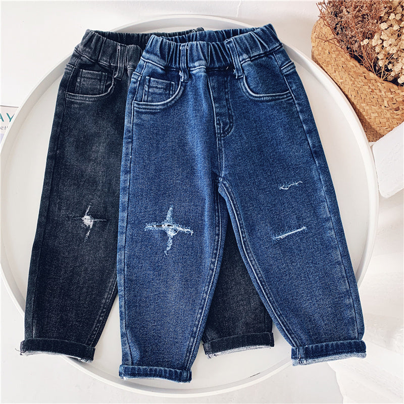 Baby Boys' Fleece Straight Jeans