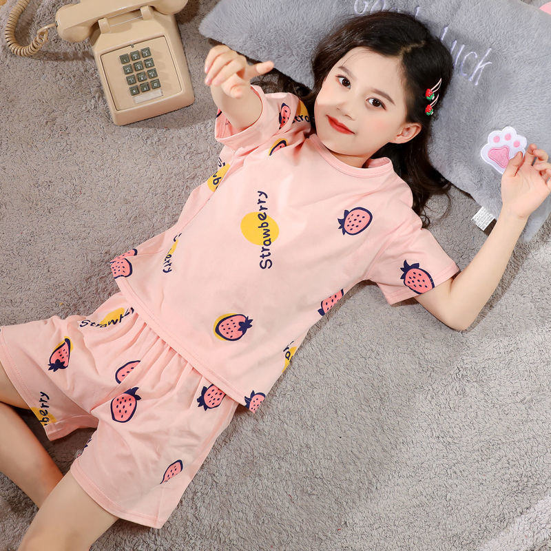 Girls Homewear Short Sleeve Pajamas