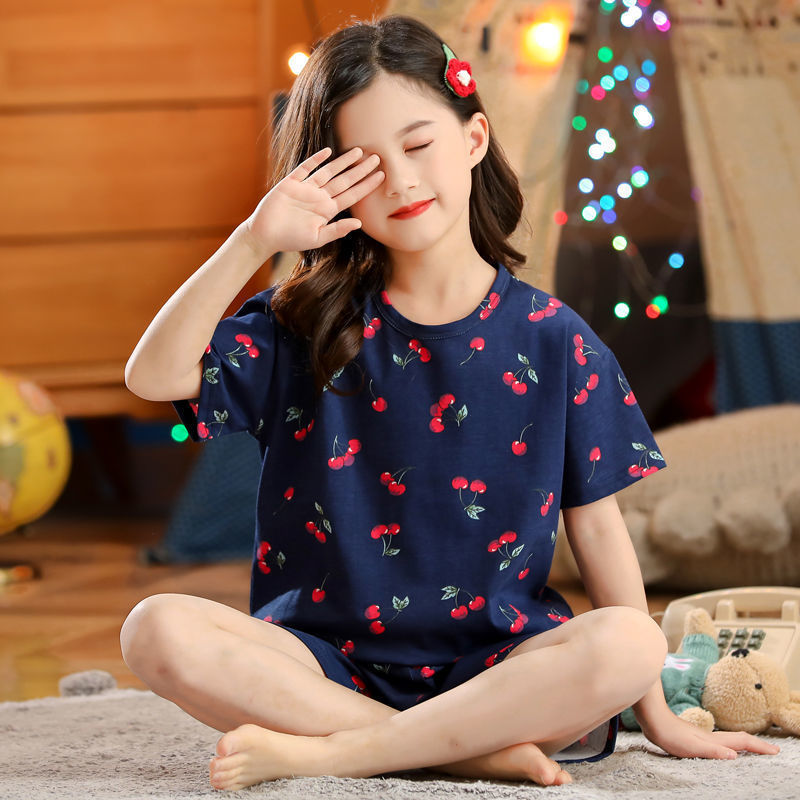 Girls Homewear Short Sleeve Pajamas