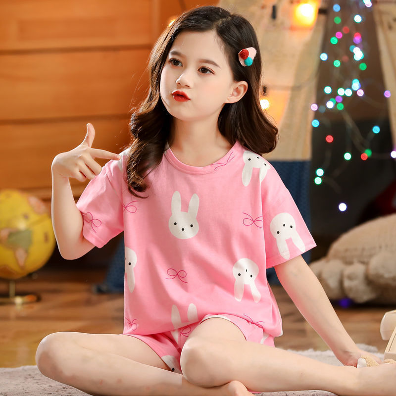 Girls Homewear Short Sleeve Pajamas